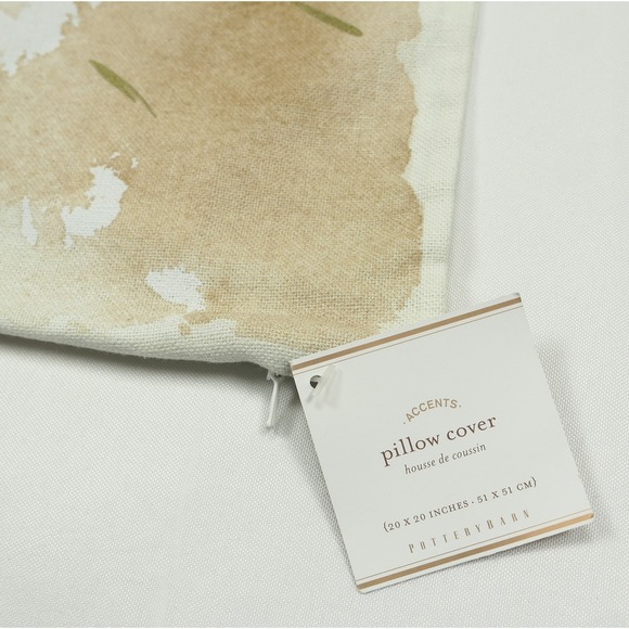 Pottery Barn Painted Fox 20" x 20" Pillow Cover NWT ~ Woodland Cabin Decor NEW! - Picture 3 of 7